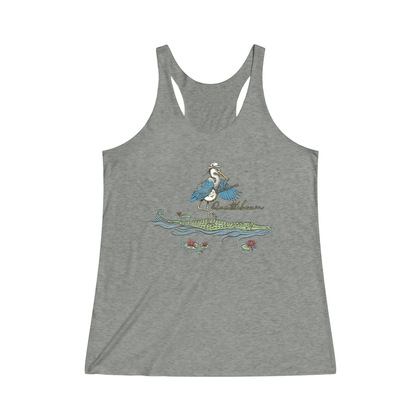 Quattlebaum Tank ~Blue Heron Playing Banjo on an Alligator ~