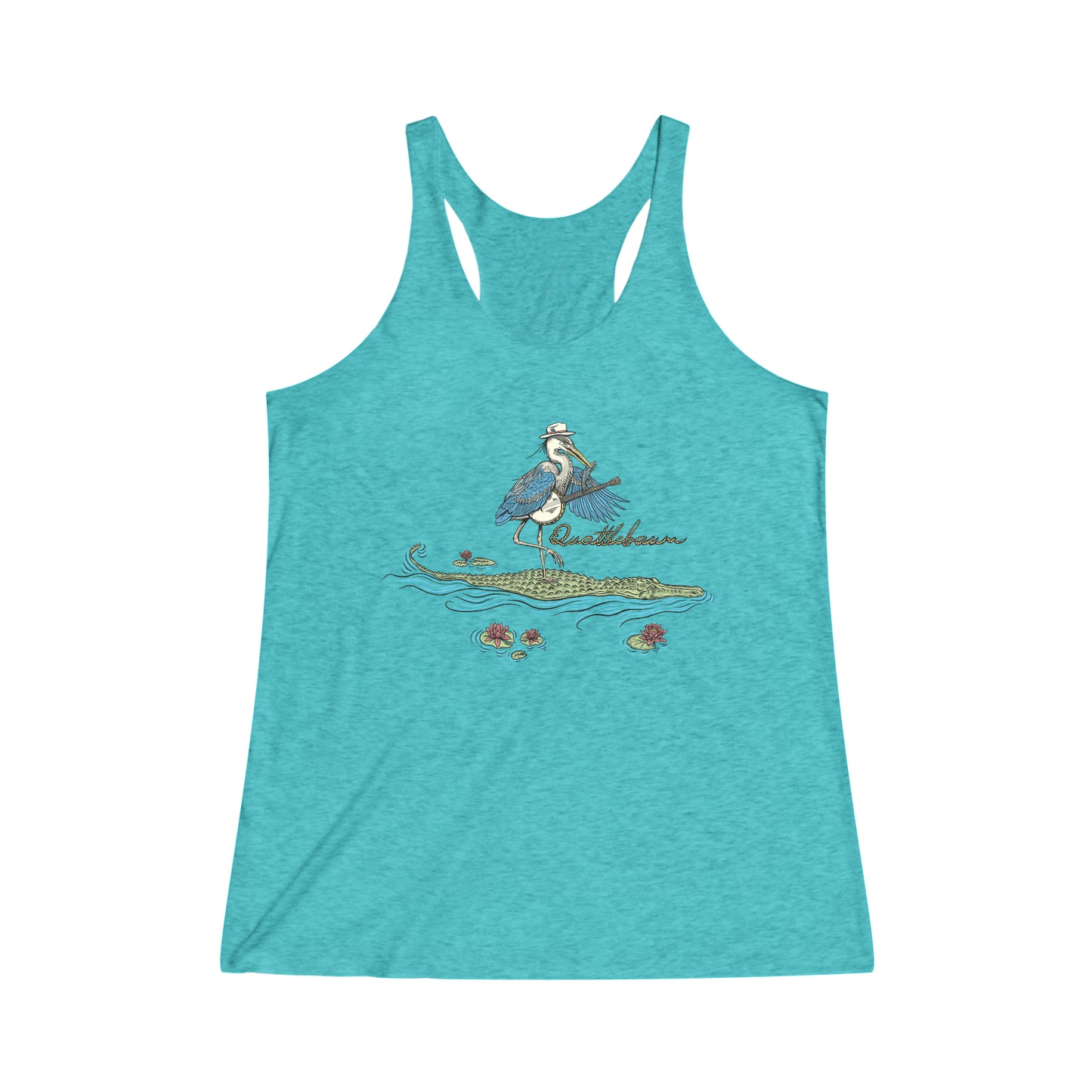 Quattlebaum Tank ~Blue Heron Playing Banjo on an Alligator ~