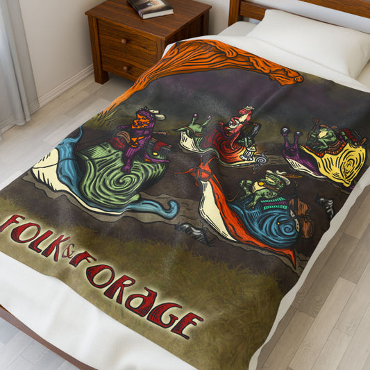 F&F Snail Riders ~ Plush Blanket