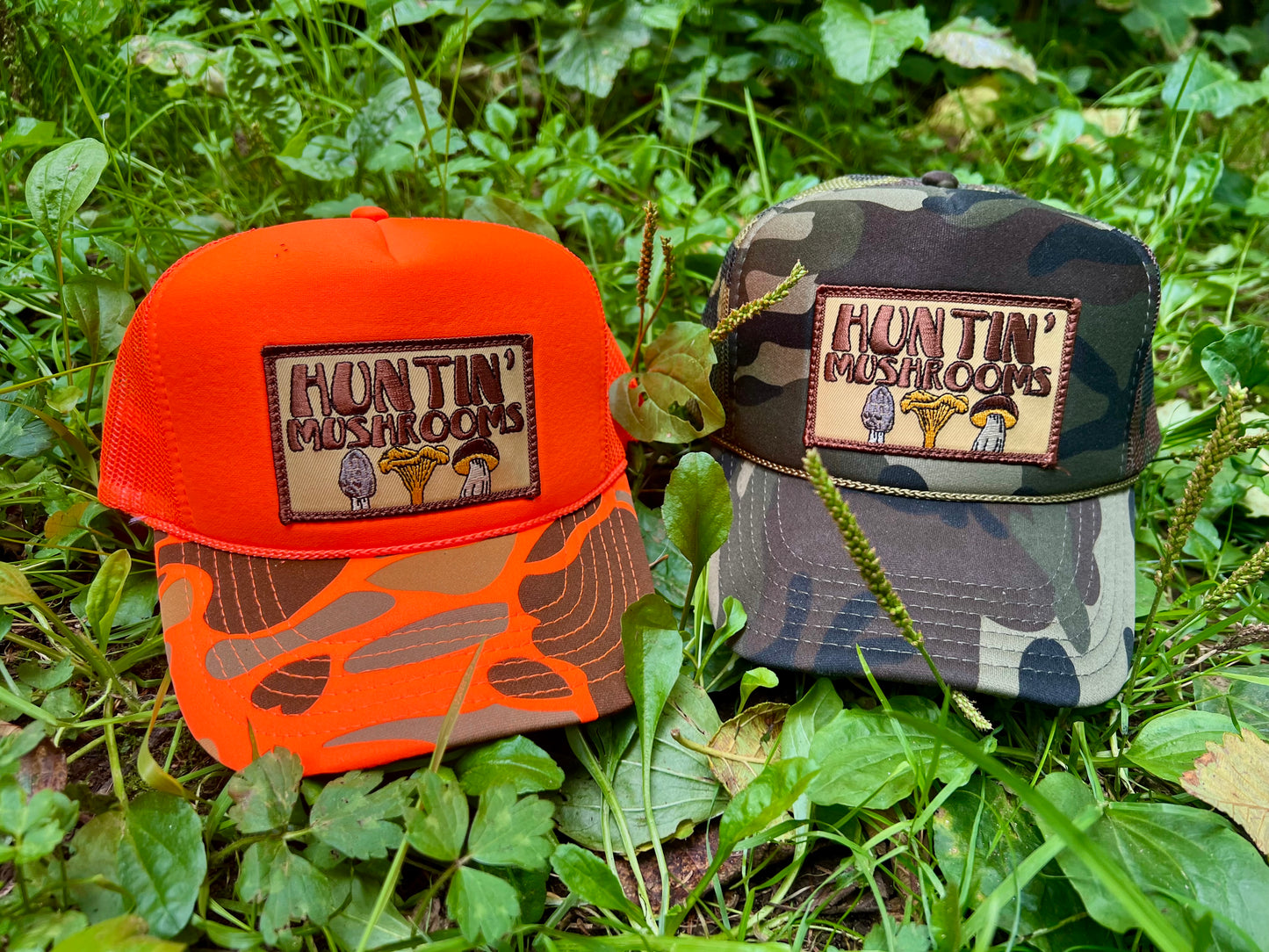 Huntin Mushrooms Camo Trucker Hat