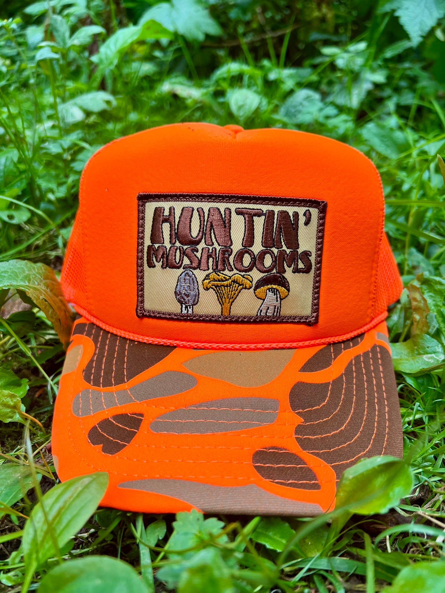 Huntin Mushrooms Camo Trucker Hat
