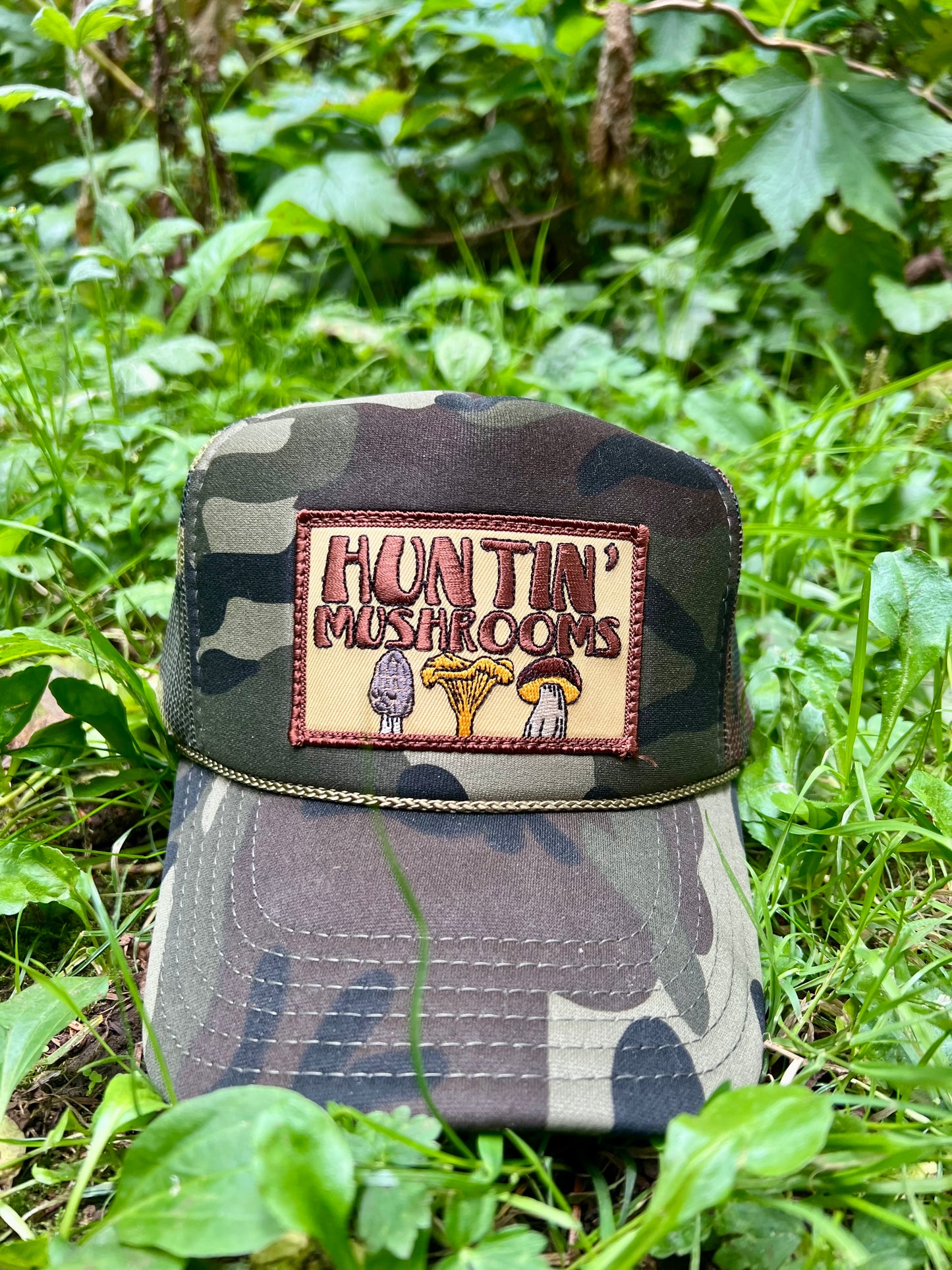Huntin Mushrooms Camo Trucker Hat