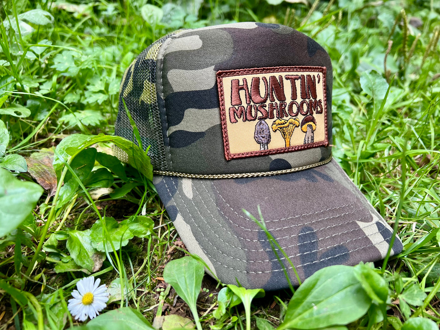 Huntin Mushrooms Camo Trucker Hat