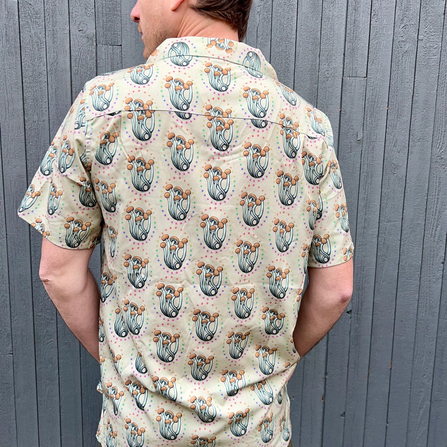 Psilocybin Hawaiian Shirt (Mushroom Button Up!)