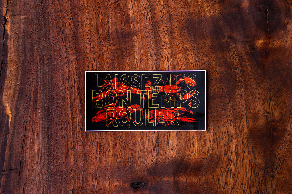 Laissez Les Bon Temps Rouler ~ Crawfish ~ Sticker