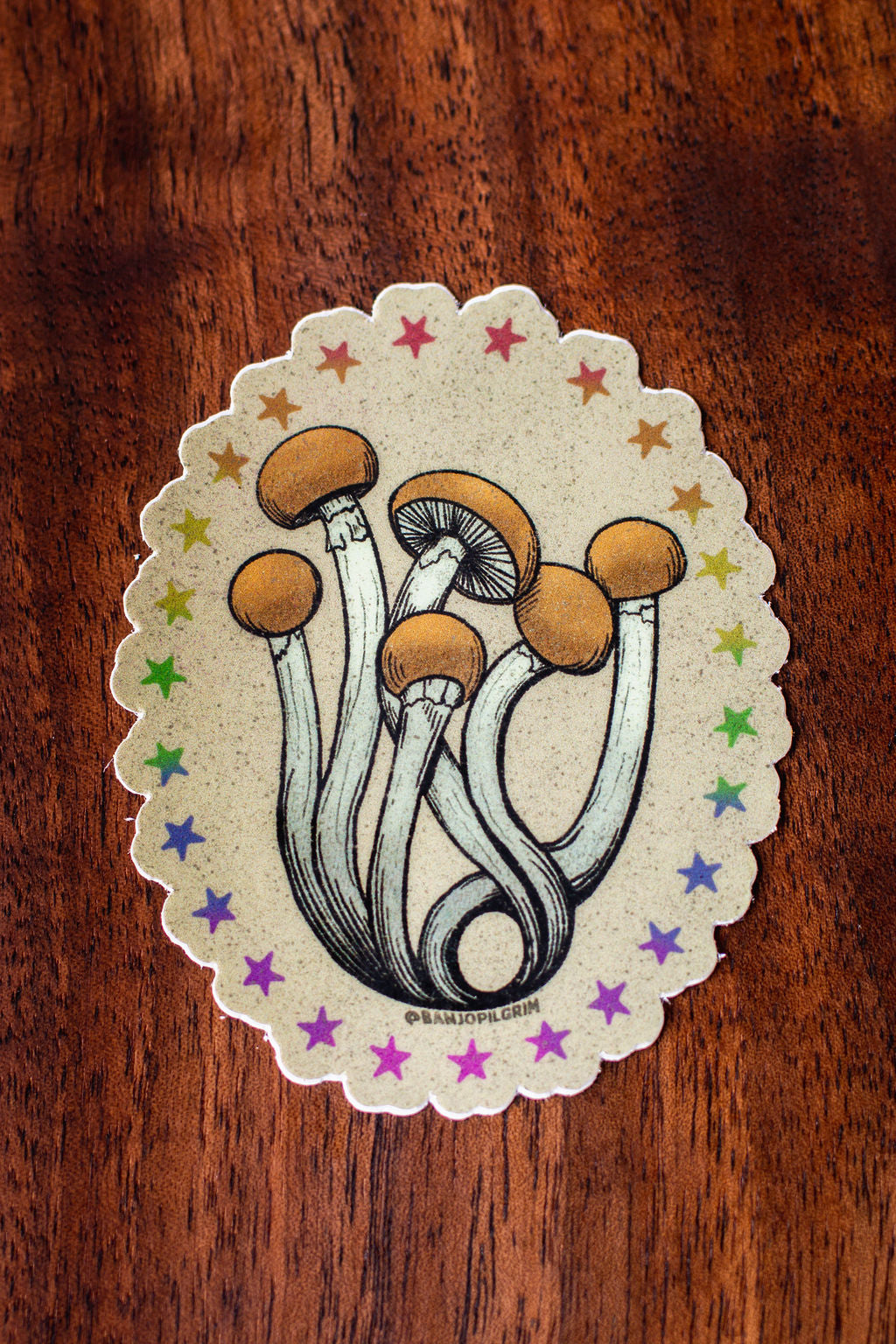 Psilocybe Sticker ~ Golden Teacher