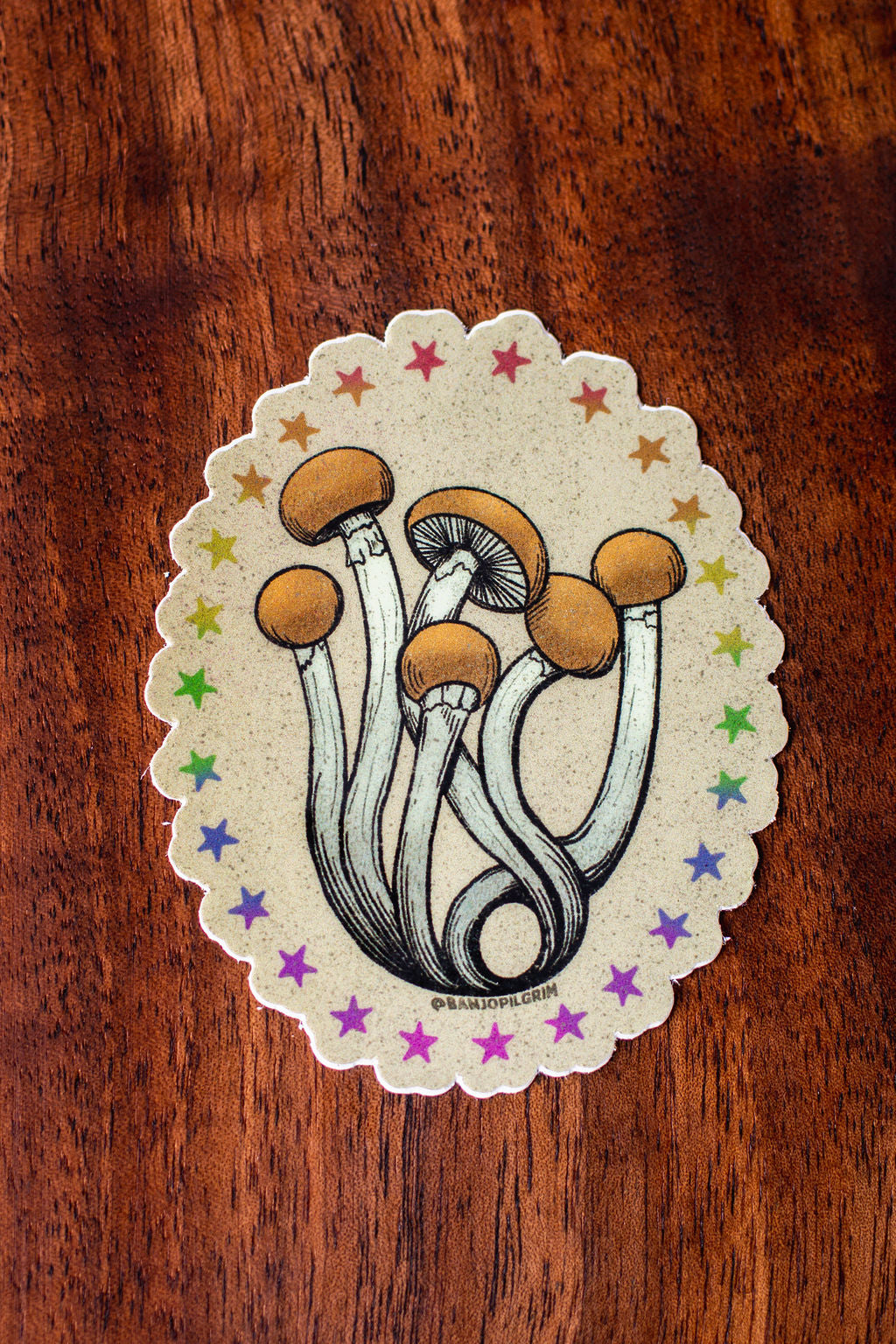 Psilocybe Sticker ~ Golden Teacher