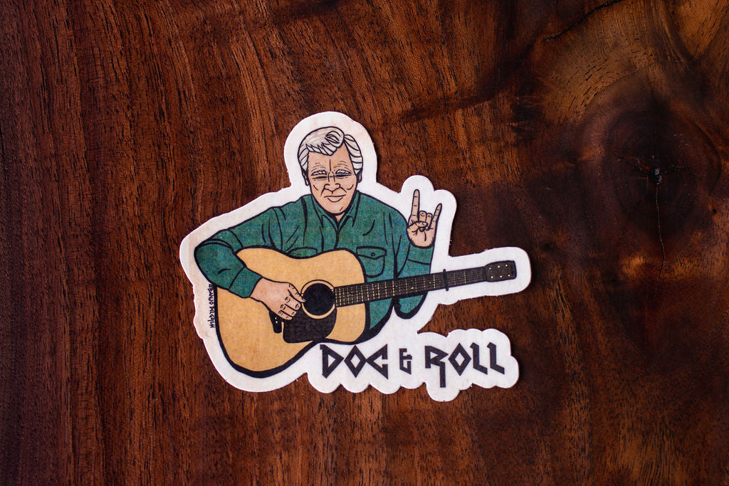 Doc & Roll Sticker ~ Doc Watson