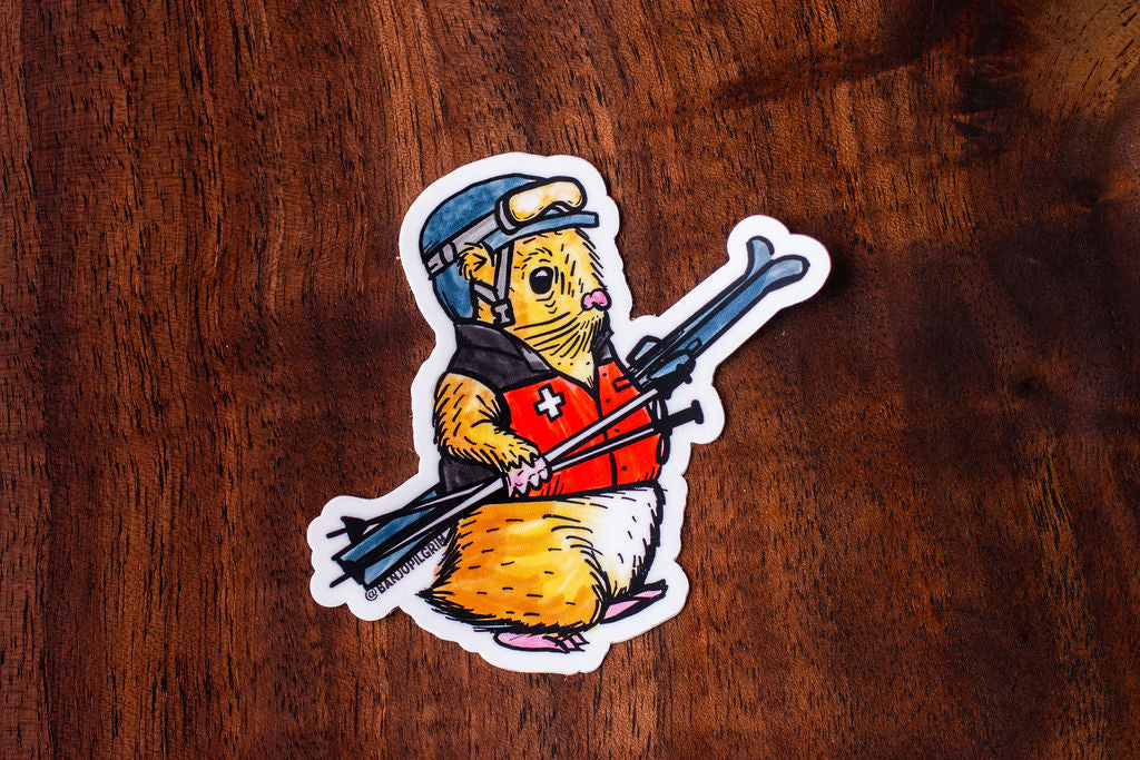 Ski Patrol Hamster Boi ~ Sticker